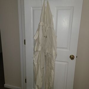 Zara Cream Halter Jumpsuit